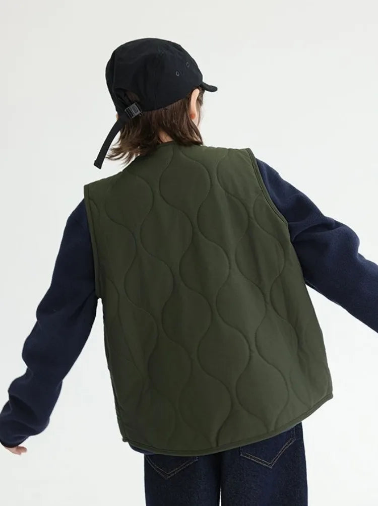 2025 New Winter Boys' Vest Stylish Children's Winter Jacket Baby Boy Sleeveless Waistcoat Outerwear for Toddler Boys