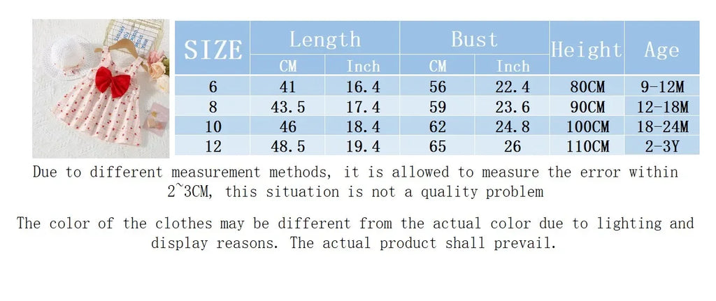 (0-3 Years Old) Summer Baby Girl Cotton Plaid Flower Suspender Dress Cute Bow Beach Dress With Hat