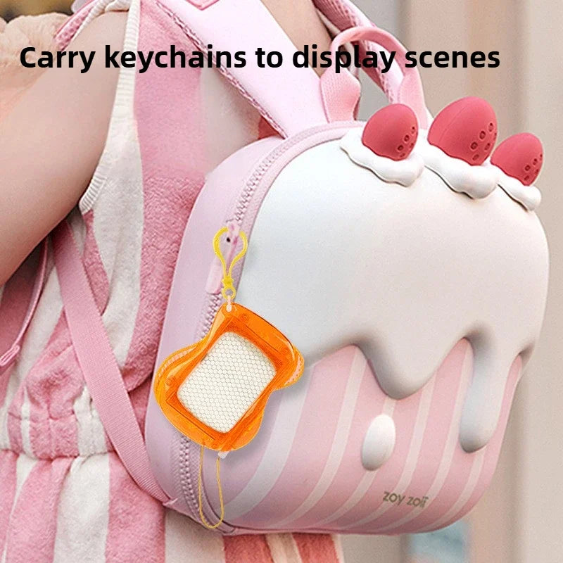 1-10PCS Mini Magnetic Drawing Board Keychain  Doodle Pad with Stylus Portable Toy Erasable Writing Board Educational Kids Gift