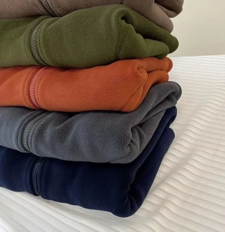 Kids Girls Boys Baby Mid-Large Size Autumn-Winter Polar Fleece Layering Jacket Fleece Sweatshirt Top