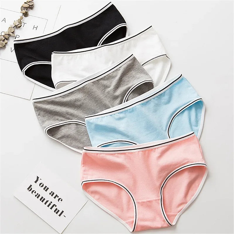 10PC Random Color Girls Cotton Briefs Kids Panties Underwear Pants 10-20
