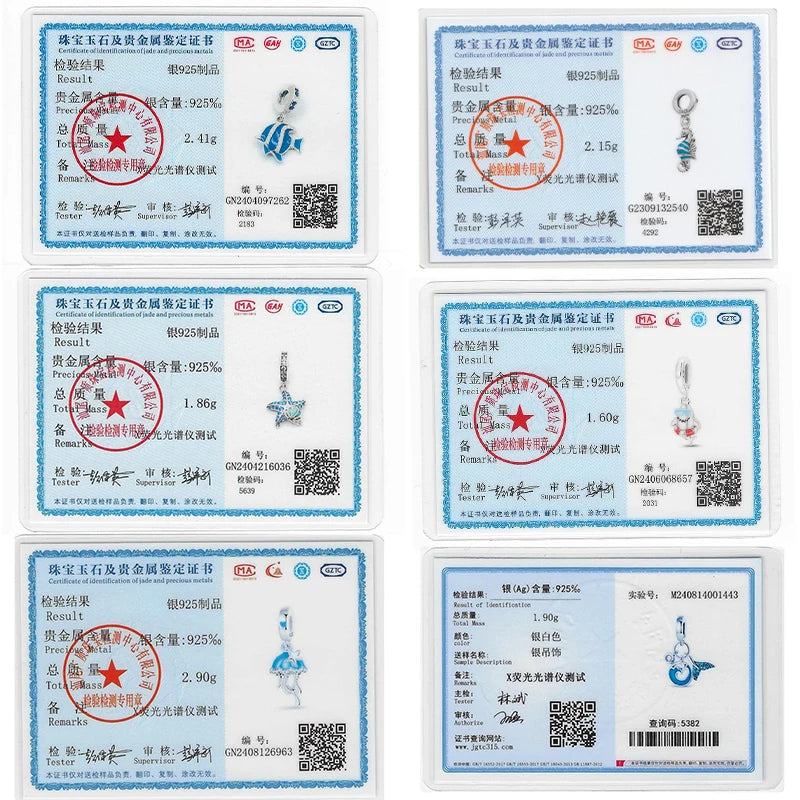 Hot Sale 925 Sterling Silver Ocean World Series Sea Turtle Starfish Little Crab Octopus Charms Bead Fit 925 Bracelet DIY Jewelry