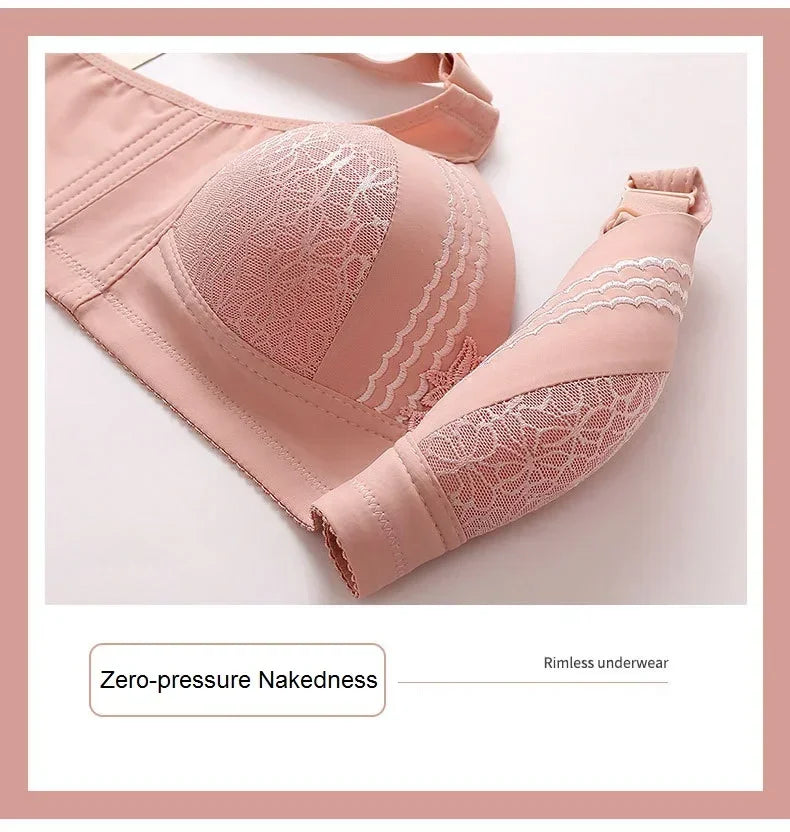 High-grade Women Bra Mom Brassiere Sexy Push Up Brassiere Large Size Thin Cup Without Steel Ring Female Bra Women Underwear