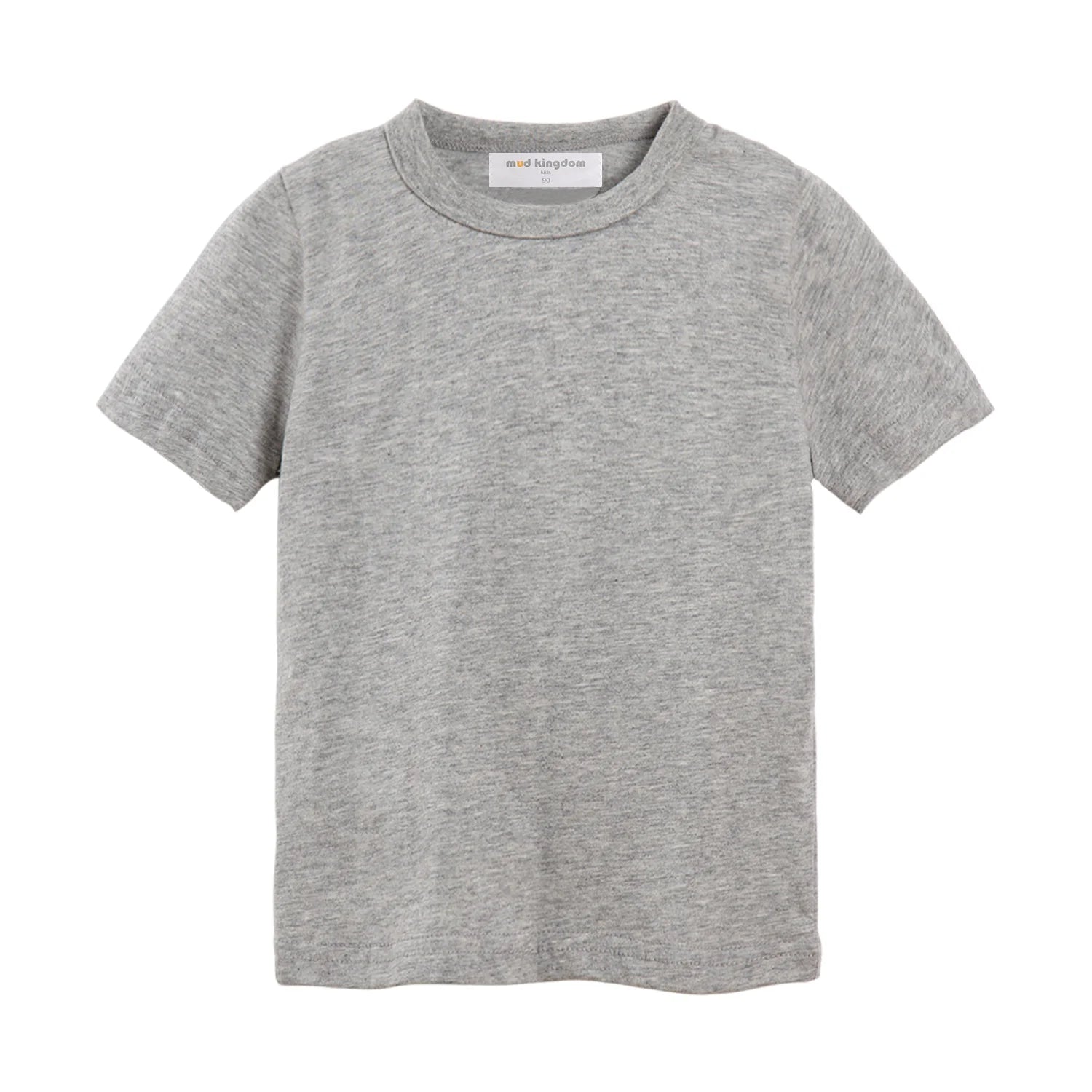 Mudkingdom Big Boys Girls T-Shirt Stripe Rainbow Colorful Solid Plain Color Casual Tops for Kids Clothes Toddler Clothing