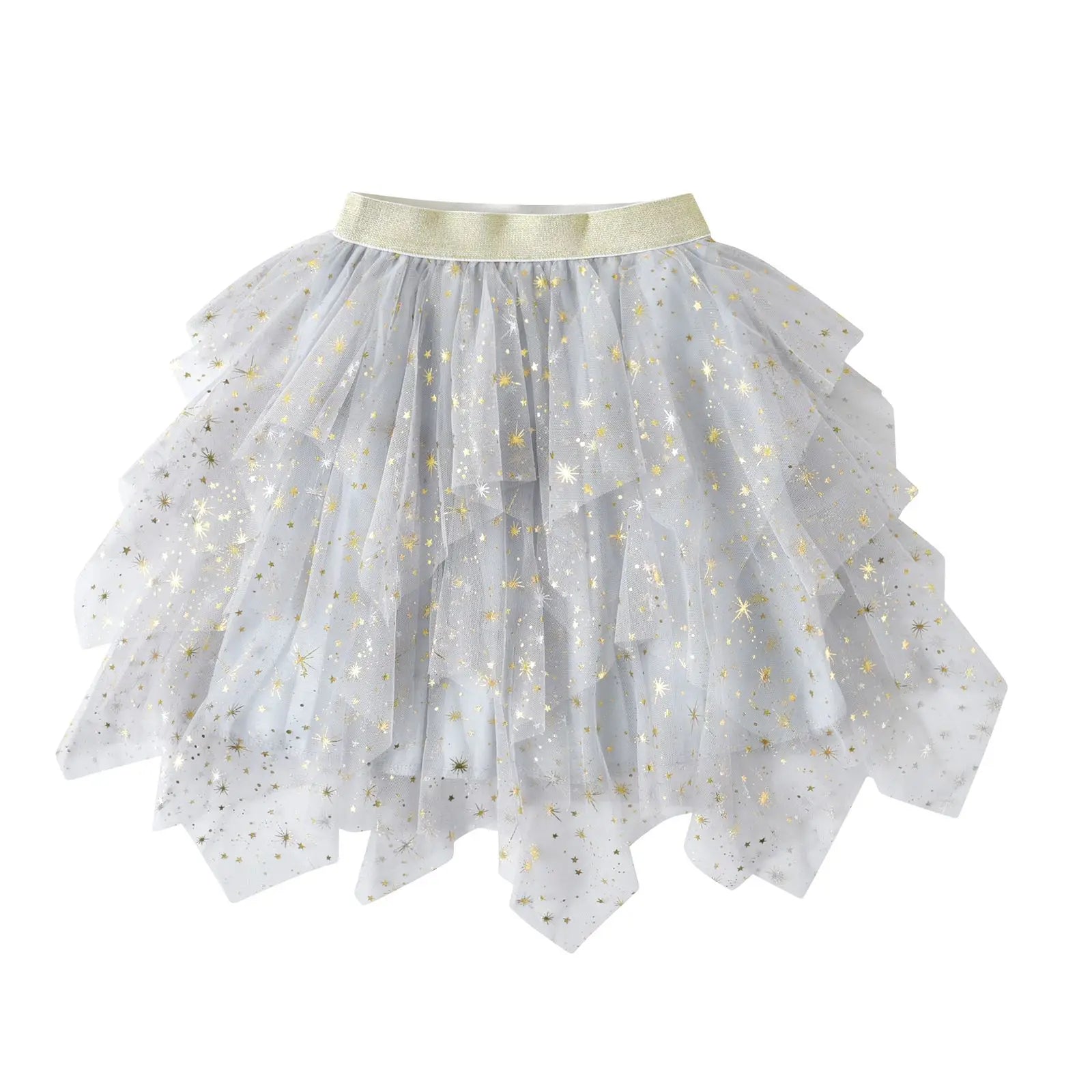 Girls Tutu Sequins Skirts Kids Clothes Bow Layered Skirts Princess Pleated Skirt Kids Mesh Skirt Girls Children Party Clothes