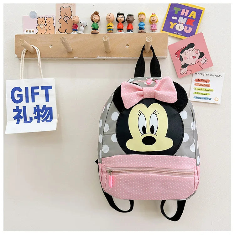 Disney Cartoon Backpack For Baby Boys Girls Minnie Mickey Mouse Children Lovely Schoolbag Kindergarten Schoolbag Kids Gift