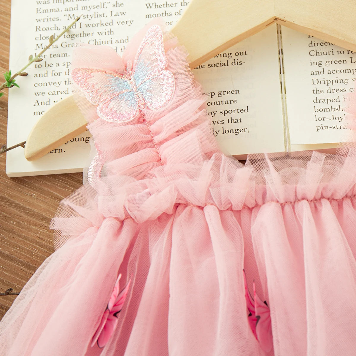 9 Months -3 Years Old//Summer New Baby Girl Princess Dress, Butterfly Wing Suspender Children'S Clothing For Birthday Parties