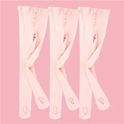 Ballet Tights With Hole Wholesale Tights For Girls Seamless Ballet Stockings Dance Pantyhose 60D Convertible Ballet Leggings