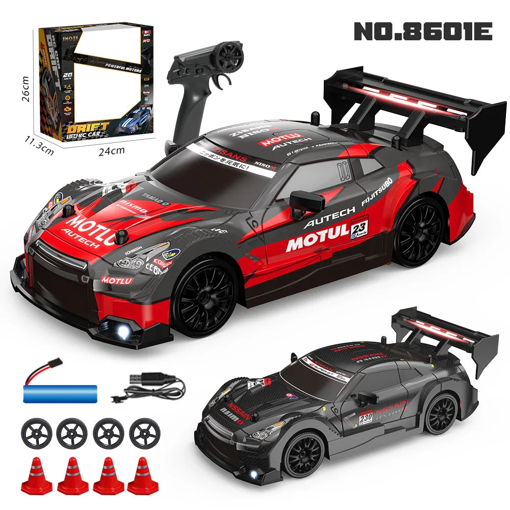 2.4G High speed Drift Rc Car 4WD Toy Remote Control AE86 Model GTR Vehicle Car RC Racing Cars Toy for Children Christmas Gifts