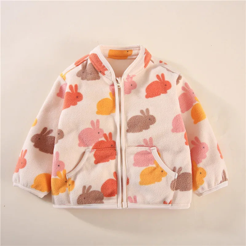 Autumn Winter Baby Clothes Children Boys Thick Long Sleeved Jacket Kids Girls Clothing Infant Cartoon Costume Toddler Sportswear