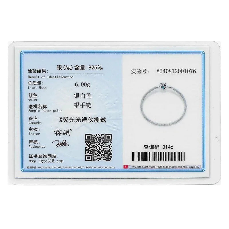 Bracelet Silver 925 Original 17-20CM Star Moon Sun Four Leaf Clover Green Zircon Bracelets Fit DIY Charms Birthday Jewelry Gifts