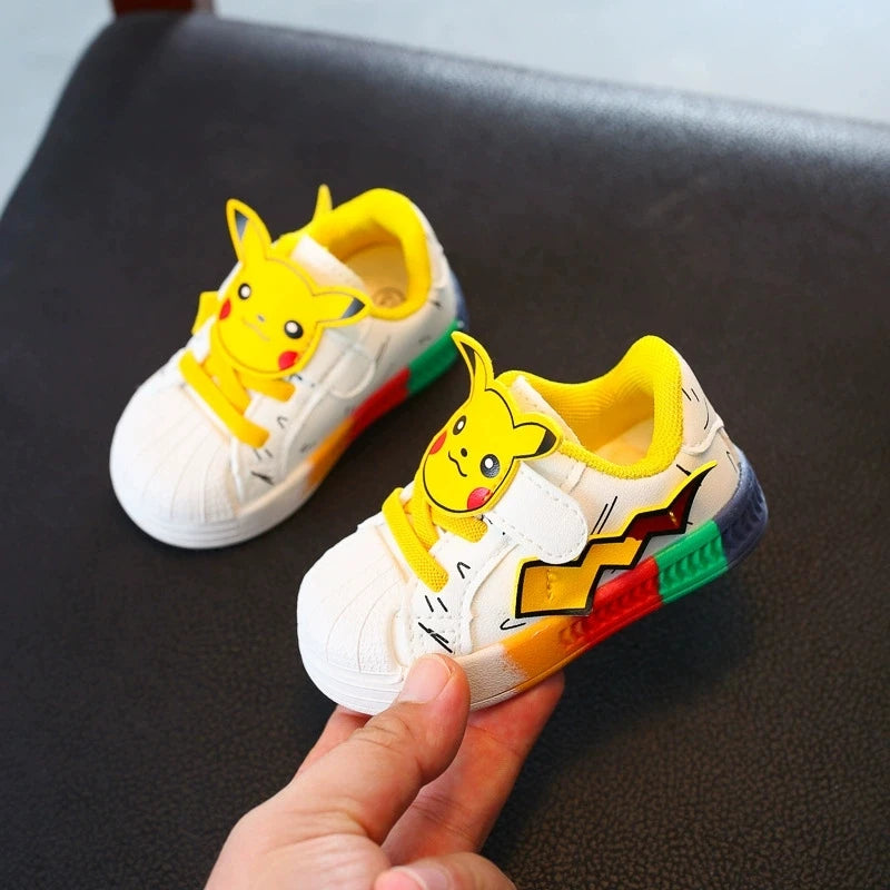 Pokemon Pikachu Baby Shoes Cute Cartoon Baby Non-slip Casual Shoes Boys Girls Toddler Shoes Sneakers Kids Outdoor Shoes Toys