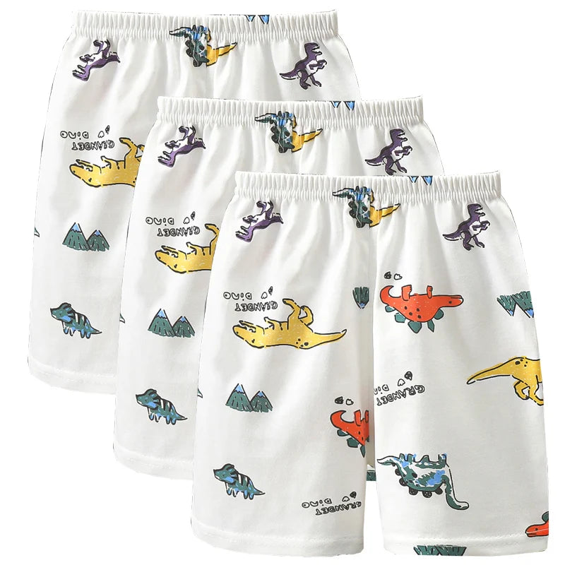 3pcs Pure Cotton Summer Kids Shorts Girl Cartoon Cute Short Baby Casual Pant Children Short Pant Boy Sport Clothing Outwear