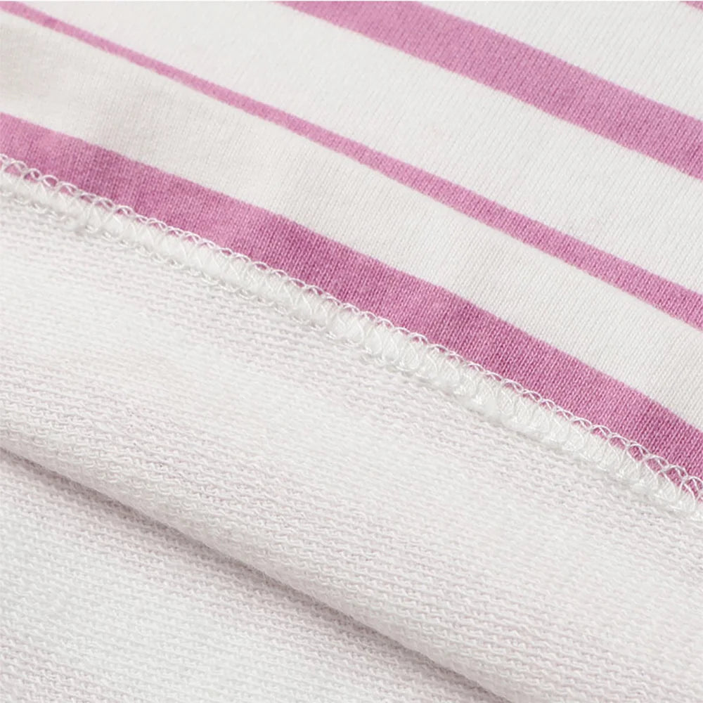 VIKITA Girls Autumn Hoodies Strawberry Pink Striped Straight Dresses Kids Sports Street Fashion Casual Cotton Hoodies Dress