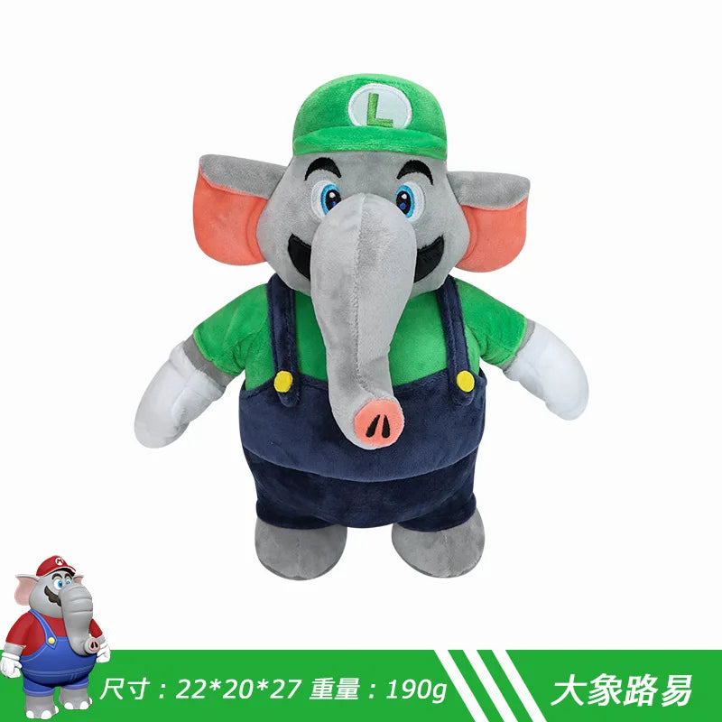 22 Styles Genuine Super Mario Bros Plush Toys Doll Elephant Stuffed Toys Anime Doll Plushie for Kids Christmas Birthday Gift