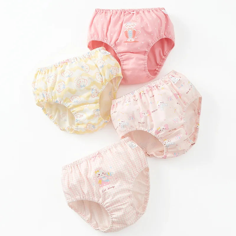 Girl A Cotton Briefs Boxers Breathable Underpants Girl Quality Panties Size 90-165 Healthy Briefs Kids Comfortable Soft Boxers