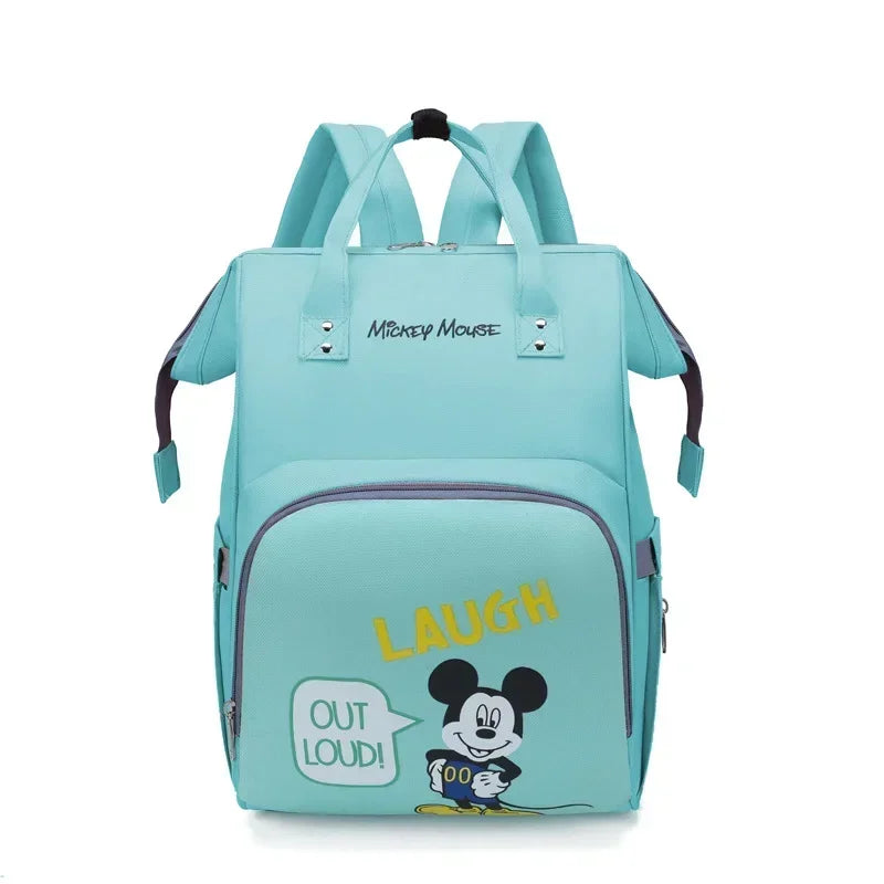 Disney New Fashion Baby Diaper Bag Large Capacity Maternity Bag Baby Waterproof Stroller Backpack Mickey Mouse Baby Diaper Bag