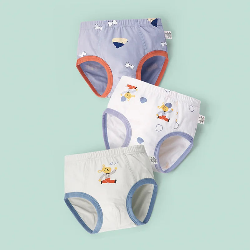 Boys' Briefs Summer Thin Cotton Cartoon Printed Dinosaur Baby Underwear Children's Underwear