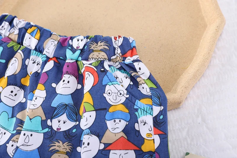 New Summer Baby Clothes Suit Children Boys Shirt Shorts 2Pcs/Sets Toddler Clothing Infant Casual Cartoon Costume Kids Tracksuits