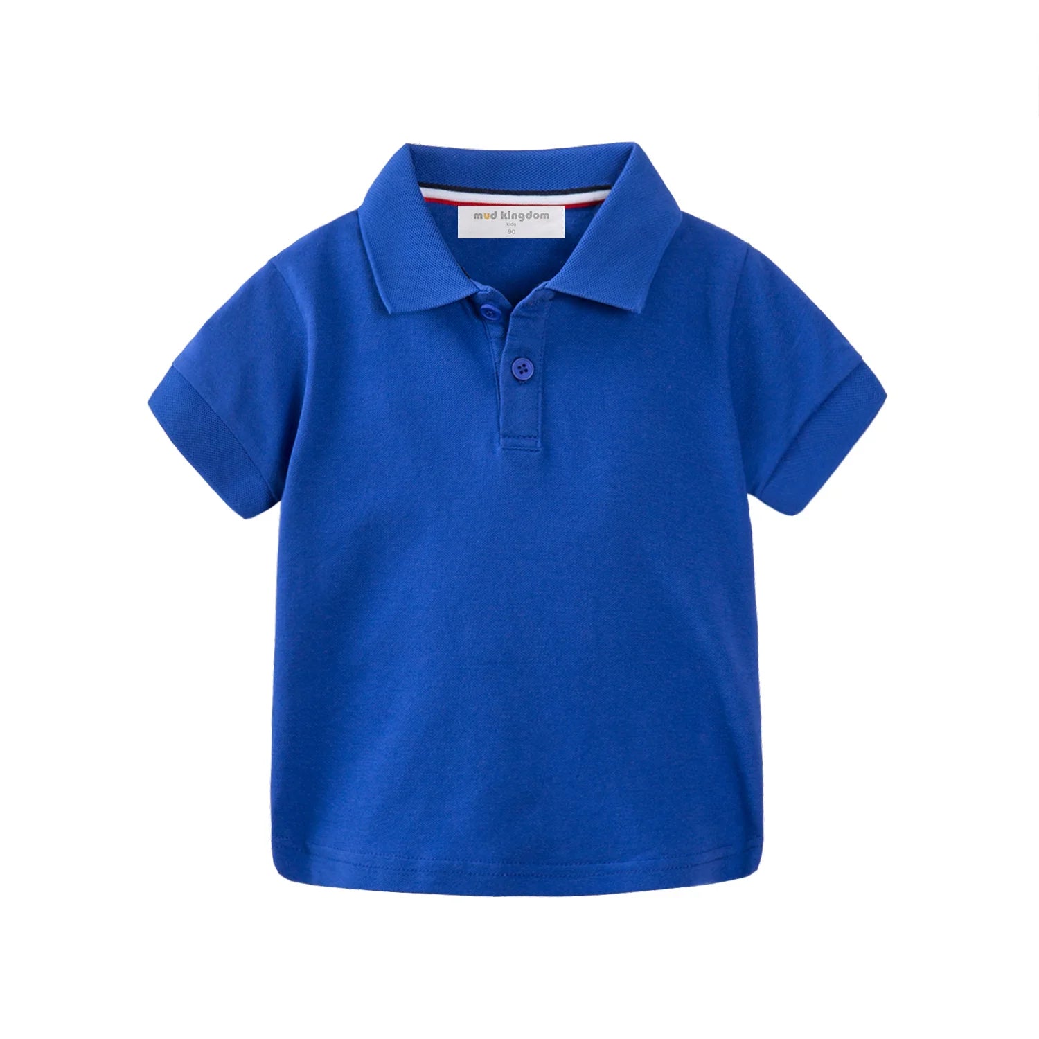 Mudkingdom Boys Pique Polo Shirts Plain Solid Short Sleeve Uniform T-shirts  Collared Cotton Tops for Children School Clothes
