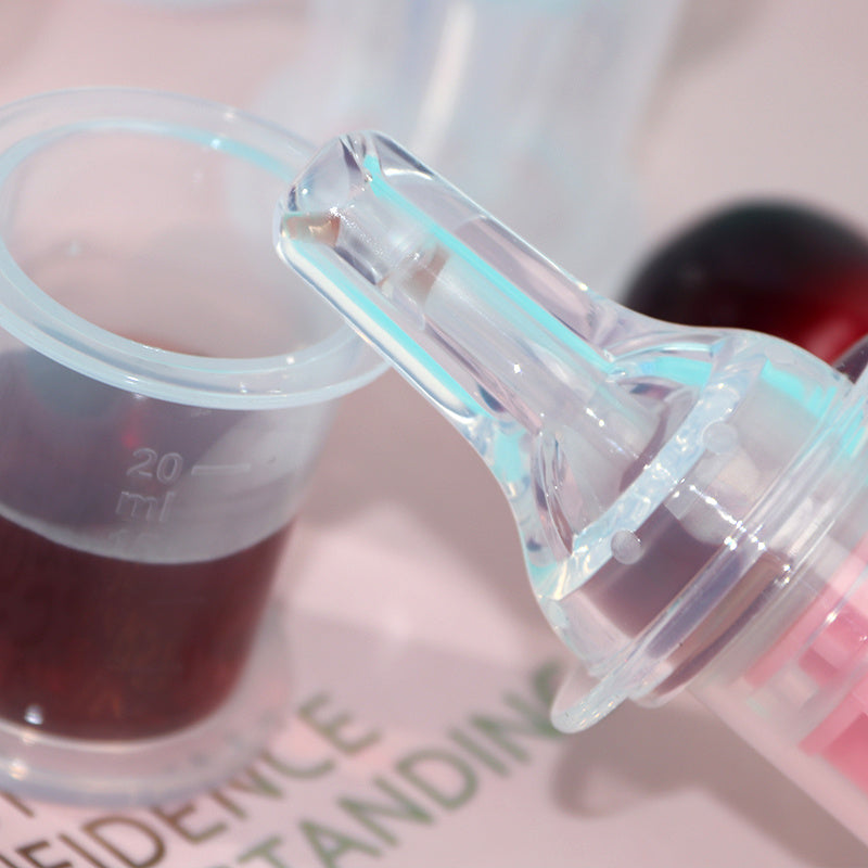 Baby Pacifier Feeder, Baby Liquid Medicine Dispenser, Anti-choking Silicone Needle Feeder Water Feeder, With Measuring 20ml Cup