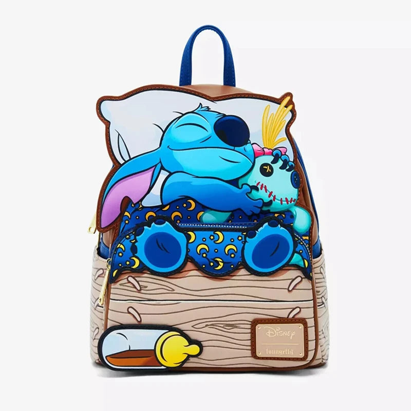 Loungefly Disney Stitch Sleeping Bed Mini Backpack Wallet