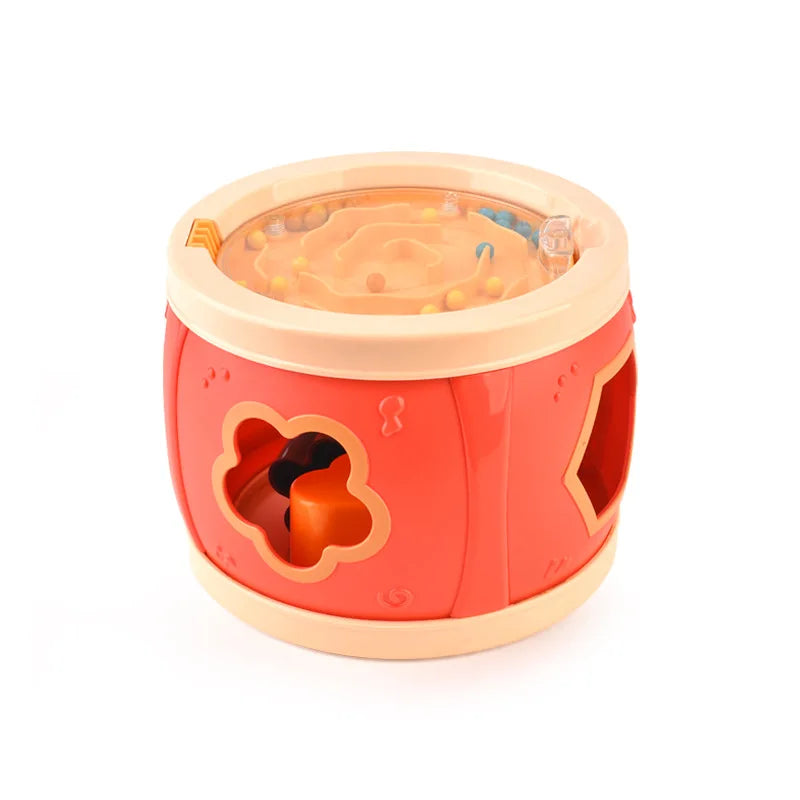 Baby Drum Colorful Rolling Drum Musical Instrument Toy For Toddlers Preschool Educational Toy Rhythm Sound Music Learning Gift