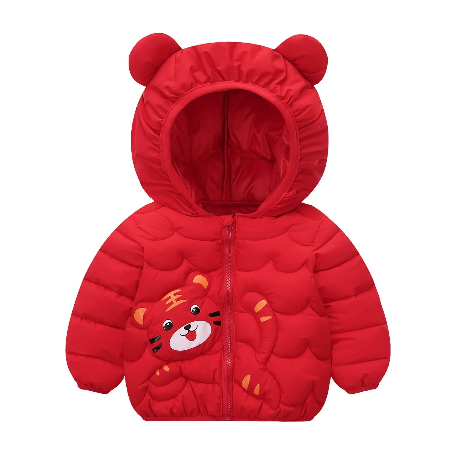 Cute Baby Girls Winter Clothes Kids Light Down Coats with Ear Hoodie Spring Girl Jacket Toddler Children Clothing for Boys Coat