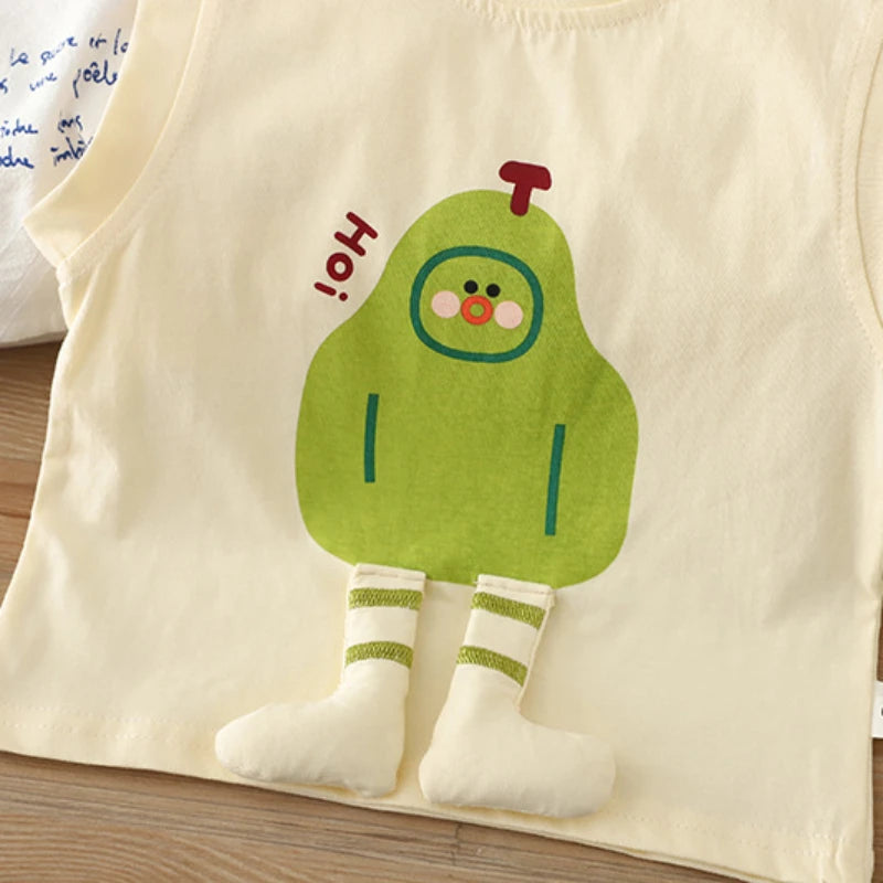 New Summer Baby Girls Clothes Suit Children Boys Fashion Vest Shorts 2Pcs/Sets Kids Clothing Infant Costume Toddler Tracksuits