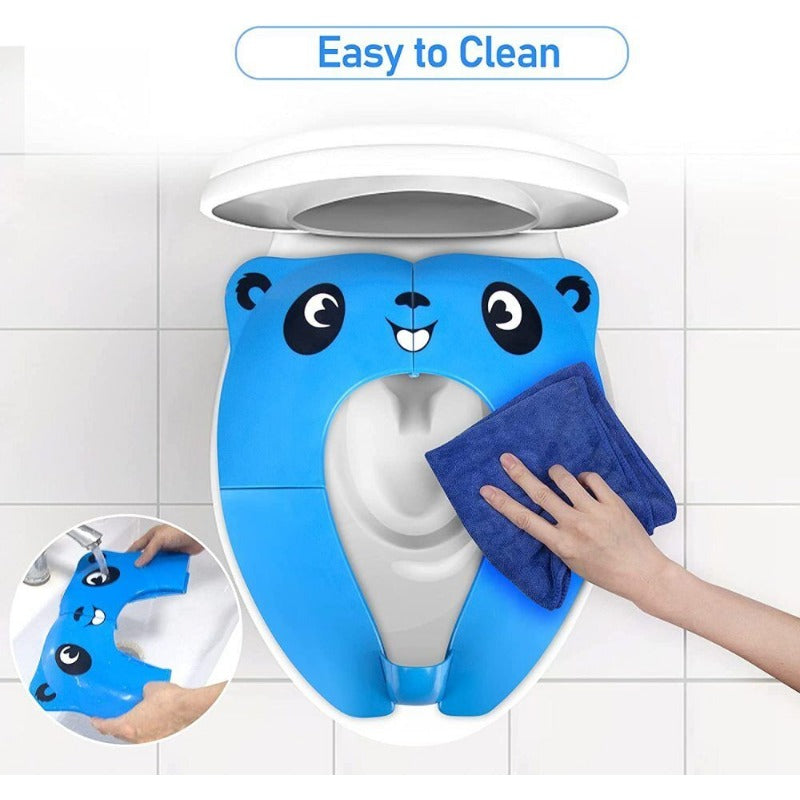 Portable Folding Non Slip Silionce Pads Potty Training Seat for Kids Foldable Toddlers Toilet Seat Potty Seat Cover for Travel