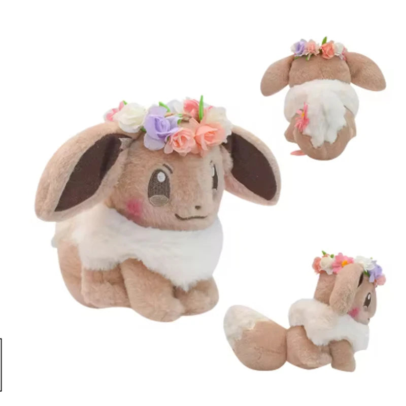 20cmOriginal Pokemon Plush Easter Series Pikachu Eevee Scorbunny Sylveon Pawmi Plush Doll Pillow Xmas Birthday Gift for Children