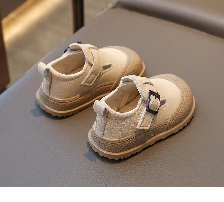 Boys' Boken Shoes Soft Soled Children's Shoes 2025 New Arrivals 0-1 years old Children's Sports Shoes Fashion Retro Bean Shoes