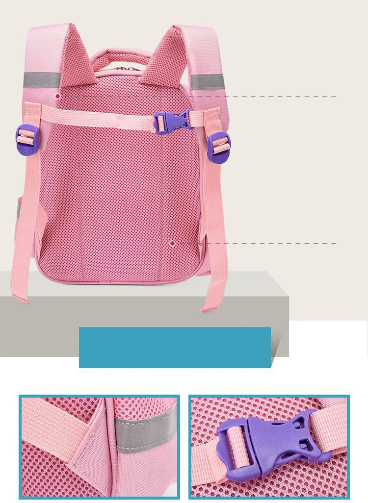 Disney Snow White New Girls Backpack Cartoon Cute Girls School Bag Large Capacity Lightweight Waterproof Children's Backpack