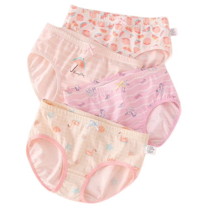 Girl A Cotton Briefs Boxers Breathable Underpants Girl Quality Panties Size 90-165 Healthy Briefs Kids Comfortable Soft Boxers