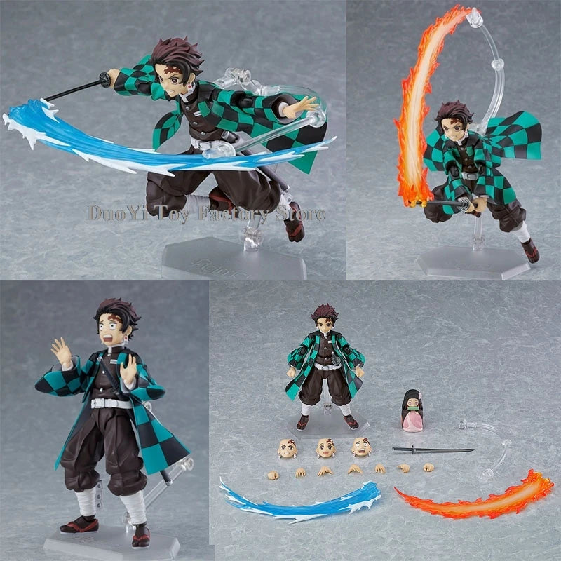 Figma Demon Slayer Figure Kimetsu no Yaiba Rengoku Kyoujurou 553 Tanjirou 498 Kamado Nezuko Kamado 508 Agatsuma Zenitsu 522 Toys