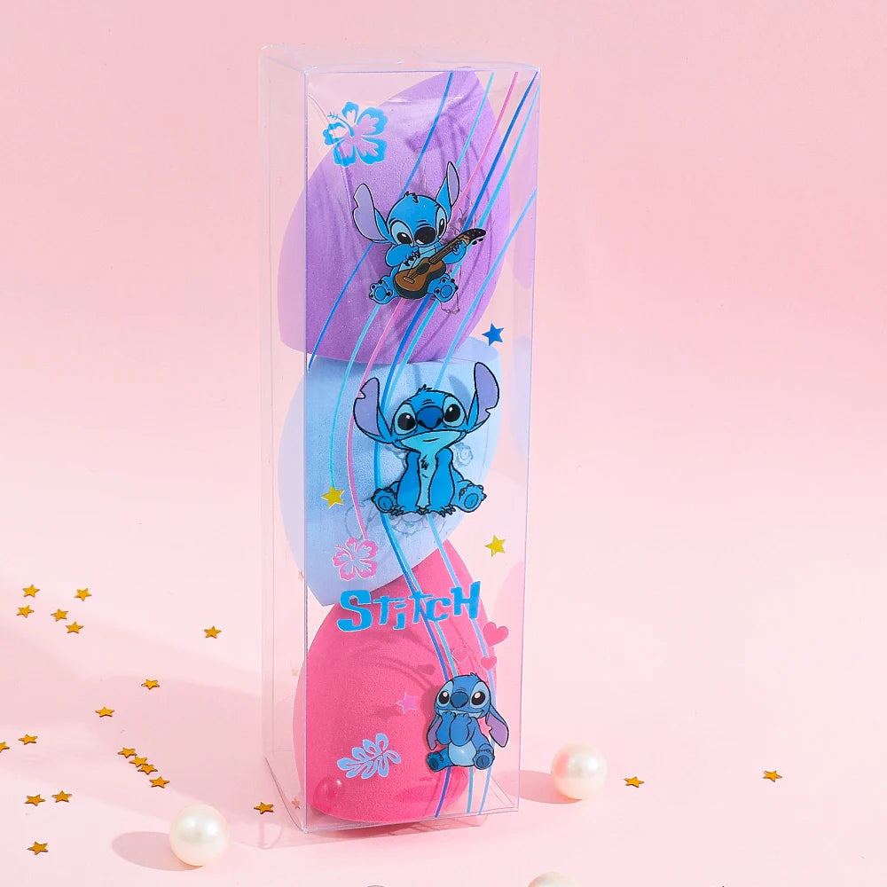 Cartoon cute Stitch makeup brush set, creative makeup tools, suitable for girls' birthday parties, holiday gifts