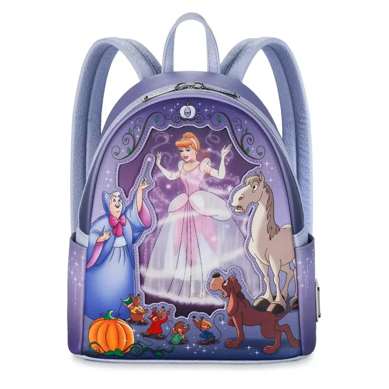 Loungefly Disney Princess Series Manga Style Animated Collage Collection Mini Backpack