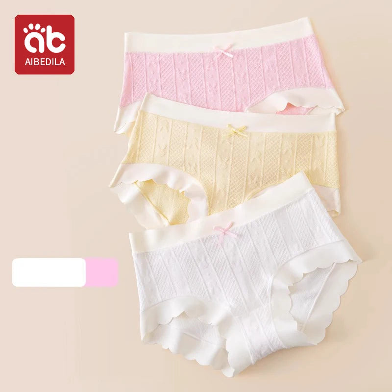 AIBEDILA Baby Girls Panties Cotton Soft Cartoon Child Underwear for Girls Kids jacquard Breathable Teen Children's Briefs