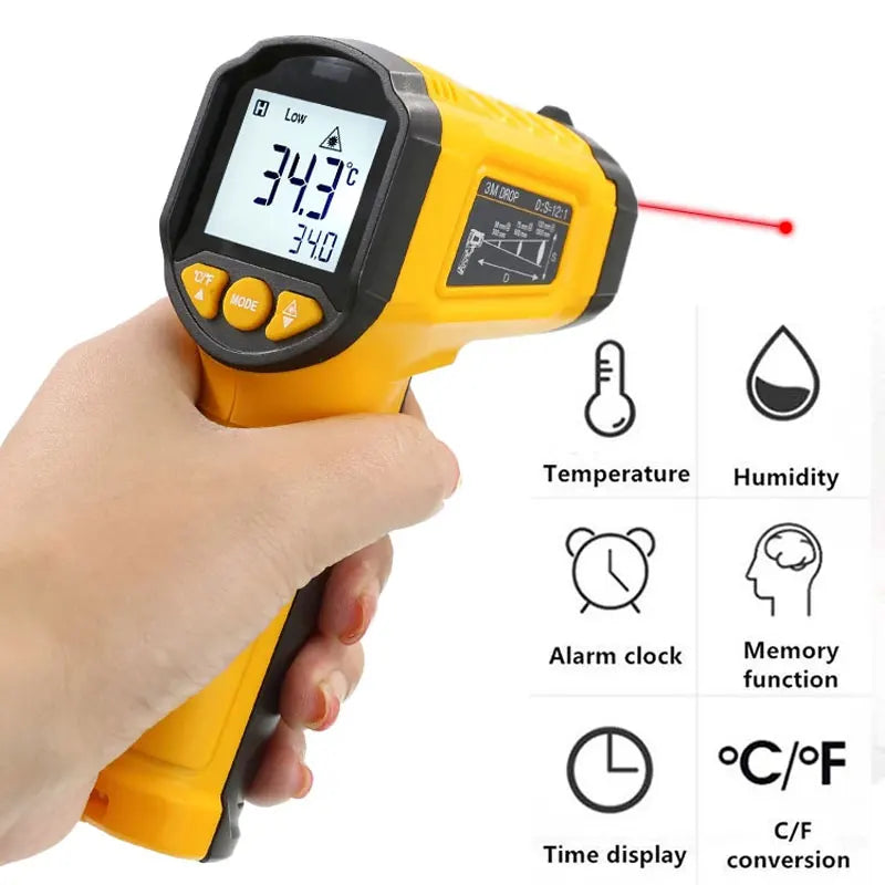 Handheld Non Contact Heat Laser Temperature Gun Digital Infrared Thermometer Gun for Cooking,BBQ,Pizza Oven,-58℉~1022℉(-50℃~600℃