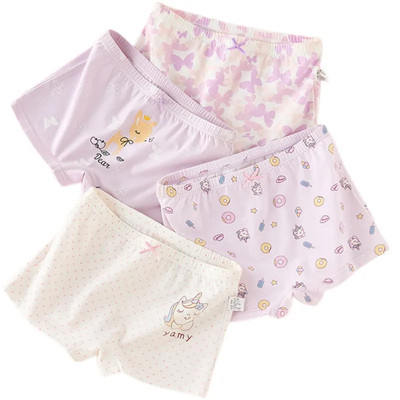 Girl A Cotton Briefs Boxers Breathable Underpants Girl Quality Panties Size 90-165 Healthy Briefs Kids Comfortable Soft Boxers