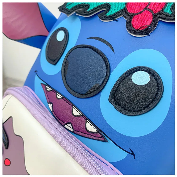 Disney Stitch New Mini Children's Backpack Cartoon Cute Children's Schoolbag Fashionable Casual Children's Backpack High Quality