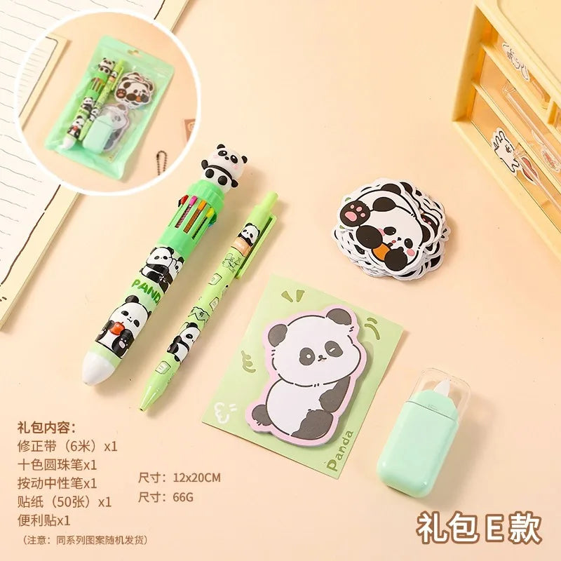 1 Set Wholesale Capybara Stationery Set Primary School Season Gift Learning Stationery Gift Pack Reward Class Prizes
