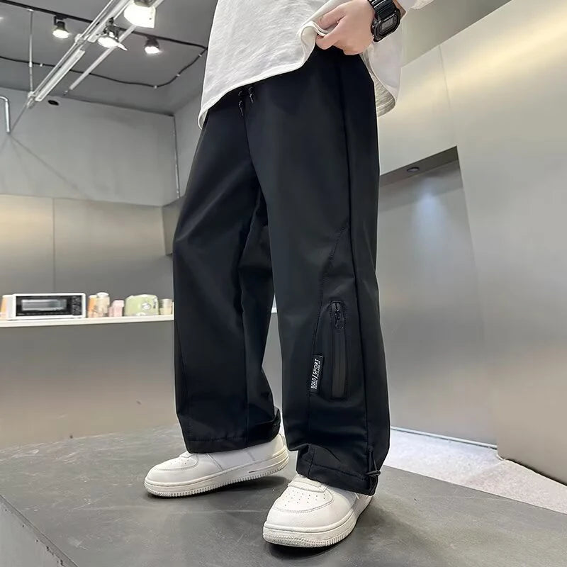 Fashion Boys Fleece Pants Autumn Winter Kids Casual Sport Pants Teenage Windproof  Warm Trousers Children Clothing 4-14 Years