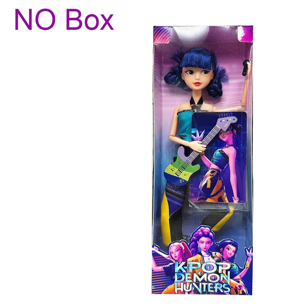 Hot Sale Kpop Demon Hunters Doll Toys Rumi Mira Zoey Action Figure Toy Beautiful Princess Plastic DIY Toy Girls Christmas Gift