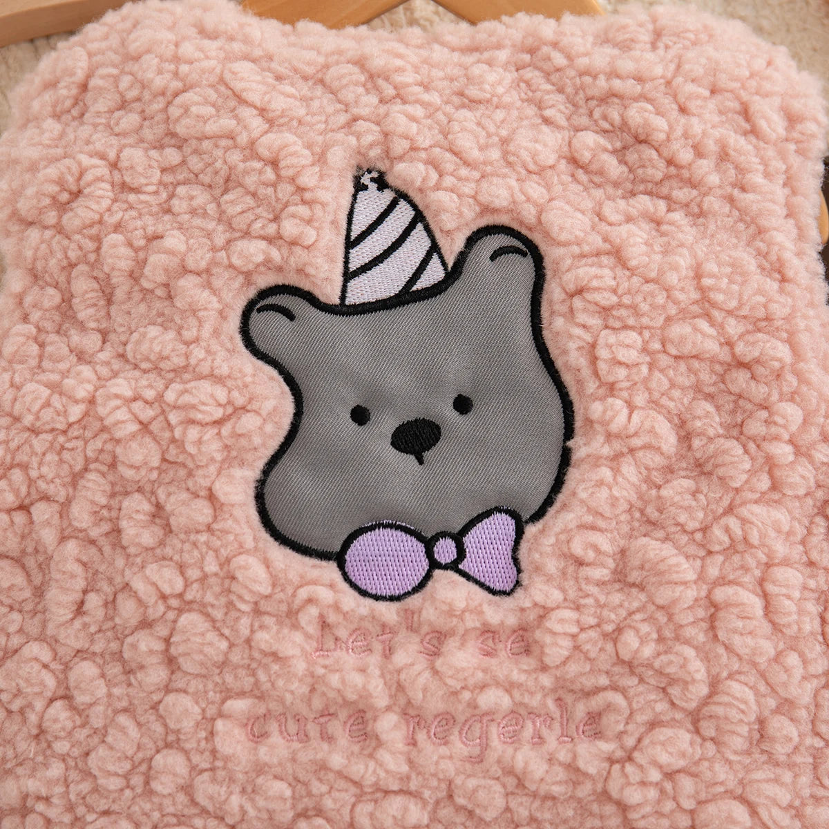 Autumn And Winter New Cute Cartoon Baby Girl Vest Coat, Thick And Warm Children'S Clothing For Babies Aged 9 Months To 4 Years