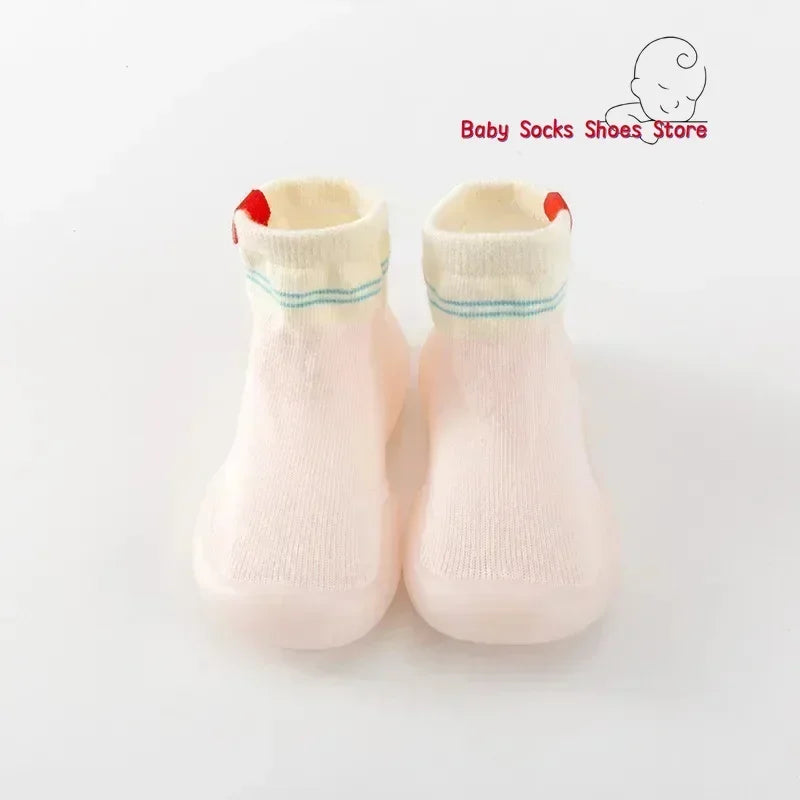 Cute New Baby Shoes Soft Sole Non-slip Baby Socks Breathable Shoes Socks Spring Fashion Children's Socks