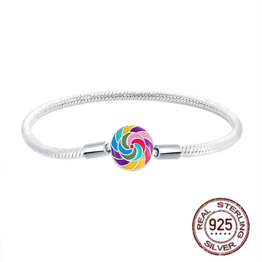 Hot selling S925 sterling silver crown snake bone bracelet, suitable for original DlY bracelet, women's fashion jewelry