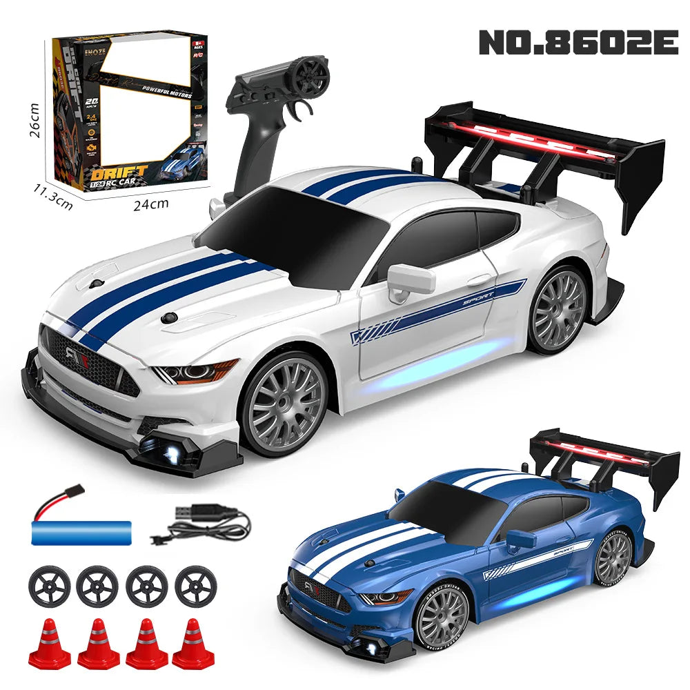 2.4G High speed Drift Rc Car 4WD Toy Remote Control AE86 Model GTR Vehicle Car RC Racing Cars Toy for Children Christmas Gifts