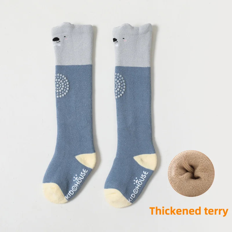 Baby Knee High Crawling Socks Baby Knee Pads Baby Crawling Knee Pads Cartoon 0~24 Months Baby Long Socks Things for Babies