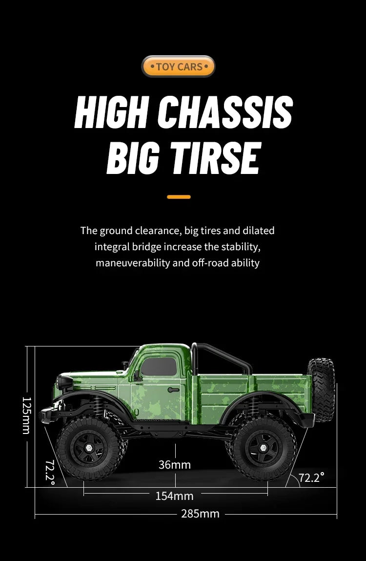 JHD For C8813 1:18 Full Scale RC Simulation Jeep Model 2.4G 4WD RC Car Motor Climbing Off-Road Model JJRC C8813 Car Toys